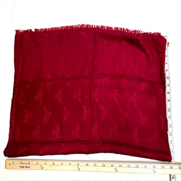 VG TChristian Dior Soft 100% Silk Scarf Rayon/Satin 66"X 20" Bugendy  Fringe( 23 - Picture 7 of 9